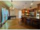 Spacious kitchen with granite countertops, stainless appliances and eat-in area at 703 Overlook Point, Woodstock, GA 30189