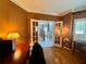 Office space with hardwood flooring, wainscotting, and views to the entryway at 703 Overlook Point, Woodstock, GA 30189