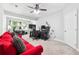 Comfortable living room space with plenty of lighting and large windows at 1286 Creekside Se Ter, Smyrna, GA 30082