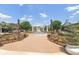 Town center with water feature, landscaping, decorative posts, and walkway at 1286 Creekside Se Ter, Smyrna, GA 30082