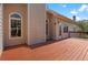 Spacious wooden deck off the back of the house, ideal for outdoor dining and entertaining at 150 Northshore Xing, Dallas, GA 30157