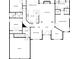 Detailed floor plan showcasing the layout of the main level including the kitchen, bedrooms, and living areas at 150 Northshore Xing, Dallas, GA 30157