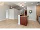Kitchen with stainless steel appliances, dark wood cabinetry and a granite countertop breakfast bar at 3300 Windy Ridge Se Pkwy # 809, Atlanta, GA 30339