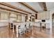 Gourmet kitchen featuring a large island, custom cabinets, and hardwood floors at 4745 Cuyahoga Cv, Suwanee, GA 30024