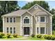 Charming two-story home with an arched window above the front door and detailed trim at 2108 Yorkshire Ct, Woodstock, GA 30189