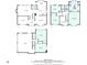 Detailed floor plan showcasing the layout of the home including bedrooms, kitchen, and living room areas at 2108 Yorkshire Ct, Woodstock, GA 30189