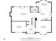 Detailed floor plan showcasing the layout of the home's first level at 2108 Yorkshire Ct, Woodstock, GA 30189