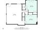 Detailed floor plan showcasing the layout of the home including bedrooms, garage, and utility areas at 2108 Yorkshire Ct, Woodstock, GA 30189