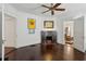 Bedroom with a decorative fireplace and hardwood floors at 16 Walker Ne Ter, Atlanta, GA 30309
