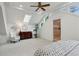 Bedroom with carpet flooring, skylights, and white accent chair at 16 Walker Ne Ter, Atlanta, GA 30309