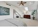 Bedroom with carpet flooring, skylights, and dark wood dresser at 16 Walker Ne Ter, Atlanta, GA 30309