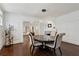 Dining room featuring dark wood table and hardwood floors at 16 Walker Ne Ter, Atlanta, GA 30309