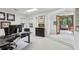 Bright home office with a view of a screened-in porch and natural light at 16 Walker Ne Ter, Atlanta, GA 30309
