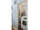 This laundry room includes a new washing machine and modern utilities at 6516 Maddox Rd, Morrow, GA 30260