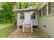 Back entrance to the house with wood stairs and a patio at 752 Jefferson Sw Ave, Atlanta, GA 30315