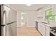 Modern kitchen featuring stainless steel appliances, clean white cabinets, and sleek countertops at 752 Jefferson Sw Ave, Atlanta, GA 30315