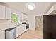 Modern kitchen with stainless steel appliances, white cabinets, and sleek countertops at 752 Jefferson Sw Ave, Atlanta, GA 30315