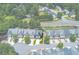 Aerial view of a community, with the property outlined, and nearby highway at 2968 Oshields Sw Ct # 4, Marietta, GA 30060