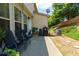 Backyard with patio, seating, barbecue grill, landscaping, and a fenced yard at 2968 Oshields Sw Ct # 4, Marietta, GA 30060