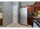 Well-lit kitchen with stainless steel appliances and ample counter space for culinary creations at 2968 Oshields Sw Ct # 4, Marietta, GA 30060