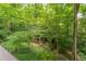 Lush, green backyard featuring mature trees and a peaceful seating area perfect for relaxing at 2016 Castleway Ne Dr, Atlanta, GA 30345