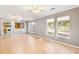Inviting living area featuring a pass-through to the kitchen and bright windows at 3556 Riley Rd, Douglasville, GA 30134