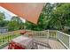 Outdoor deck with dining table at 58 Bisbee Se Ave, Atlanta, GA 30315