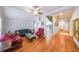 Bright living room featuring hardwood floors, high ceilings, and ample natural light at 58 Bisbee Se Ave, Atlanta, GA 30315