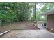 A large backyard with a deck and mature trees at 1327 Rupert Rd, Decatur, GA 30030