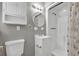 Bathroom featuring shower, toilet and sink at 6503 Tent Valley Dr, Riverdale, GA 30296