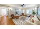 Bright and stylish living room with hardwood floors, modern furniture and lots of natural light at 2 Collier Nw Rd # 5, Atlanta, GA 30309