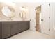 Stylish bathroom featuring double vanities with modern fixtures, offering convenience and luxury at 540 Fisher Dr # 46, Alpharetta, GA 30009