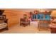 Cozy reading nook with built-in bookshelves and seating in finished attic at 570 Park Se Ave, Atlanta, GA 30312