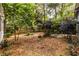 Spacious backyard featuring mature trees and mulched areas, perfect for outdoor enjoyment and gardening at 570 Park Se Ave, Atlanta, GA 30312