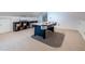 Large bonus room with air hockey table, storage shelving and carpet flooring at 570 Park Se Ave, Atlanta, GA 30312