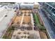 Aerial shot showcasing the complex's large courtyard with walking paths and sitting areas at 285 Centennial Olympic Park Nw Dr # 1407, Atlanta, GA 30313