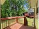 Back deck overlooking the large backyard with room to entertain or relax outdoors at 784 San Miguel Dr, Stone Mountain, GA 30083