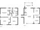 Floorplan of house with 3 bedrooms, screened porch, living room, dining room, and kitchen at 784 San Miguel Dr, Stone Mountain, GA 30083