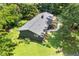 Aerial of house, landscaping, and new roof at 3008 Ridgeside Ct, Atlanta, GA 30341