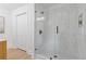 Modern bathroom showcases a glass shower and sleek finishes at 3008 Ridgeside Ct, Atlanta, GA 30341