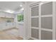 Bright, updated kitchen with white cabinets, stainless steel hardware, and stainless steel appliances at 3008 Ridgeside Ct, Atlanta, GA 30341
