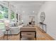 Inviting living room with bright white walls, minimalist decor, and large windows providing ample light at 3008 Ridgeside Ct, Atlanta, GA 30341