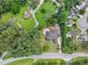 An aerial view of a property with lush green foliage and serene surroundings at 84 Nw Gloster Nw Rd, Lawrenceville, GA 30044