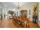 Spacious dining room featuring hardwood floors, detailed trim, and traditional decor at 84 Nw Gloster Nw Rd, Lawrenceville, GA 30044