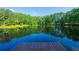 Scenic pond view showing clear water and surrounding lush greenery, creating a tranquil setting at 1382 Varner Rd, Marietta, GA 30062