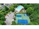 Aerial view of community pool, tennis courts, basketball court and playground at 400 Silver Spring St, Dallas, GA 30157