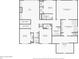 Second floor plan showing the layout of the bedrooms and bathrooms at 2243 Cain Cir, Dacula, GA 30019