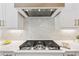 Modern kitchen features a marble backsplash, stainless steel appliances, and light wood accents at 2243 Cain Cir, Dacula, GA 30019