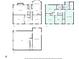 Combined floor plans showcasing the layout of all three floors of the home at 4522 Reva Ne Ct, Marietta, GA 30066