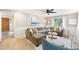 Open-concept living room with a fireplace and comfortable seating, perfect for relaxing or entertaining at 4522 Reva Ne Ct, Marietta, GA 30066